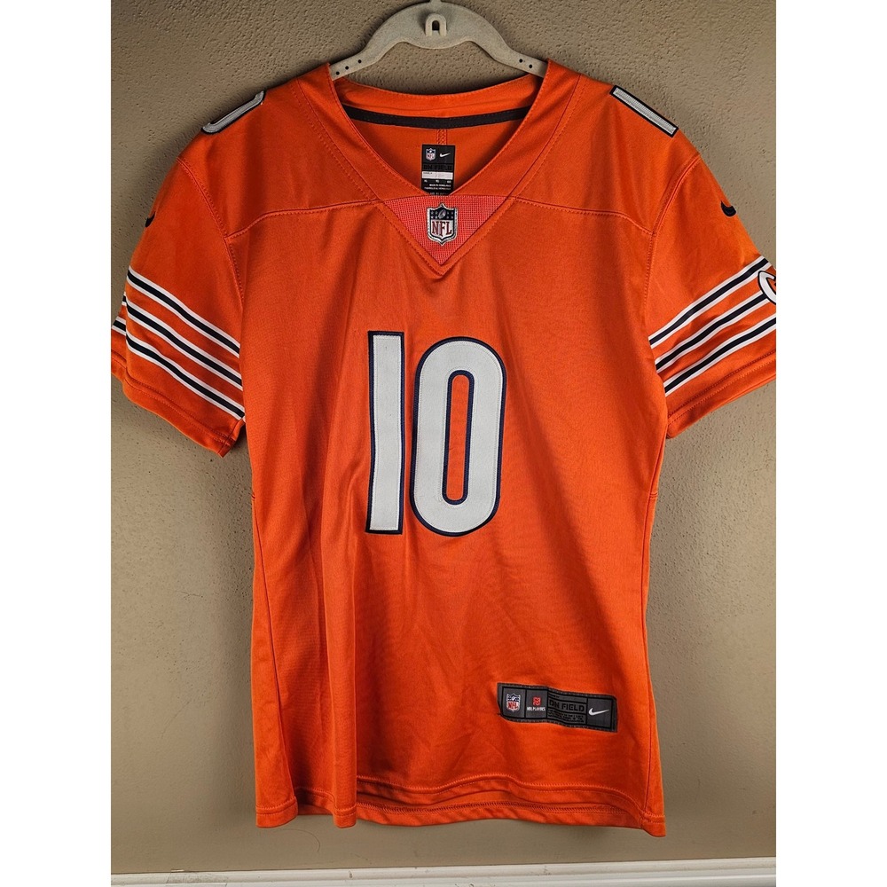 Nike On Field Chicago Bears Mitchell Trubisky Orange Alternate Jersey Womens XL